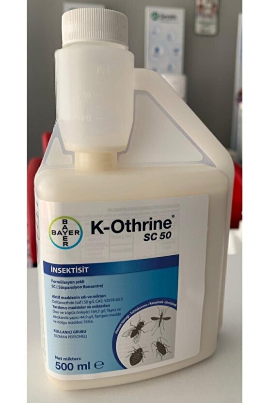 Bayer 500 ml K-othrine Sc 50 Kokusuz Bit Pire Hamamböceği Kene Tahtakurusu Ilacı Skt.2027