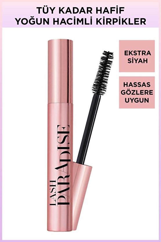 Loréal Paris Lash Paradise Intense Black Ekstra Siyah Maskara