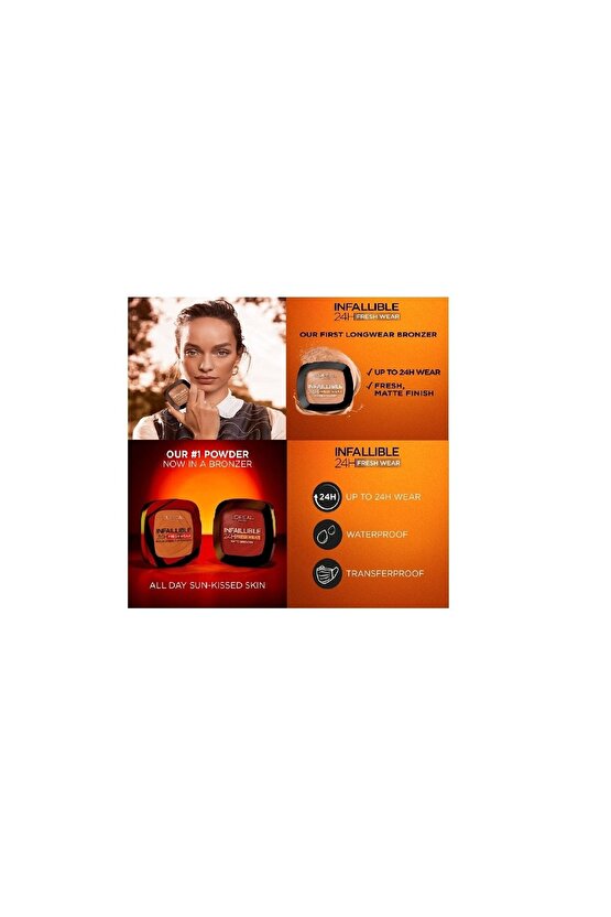 L’oreal Paris Infaillible 24h Fresh Wear Bronzlaştırıcı Pudra 250