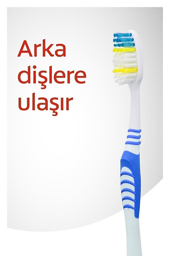 Extra Clean Dil Temizleyicili Arka Dişlere Uzanan Orta Diş Fırçası 1+1