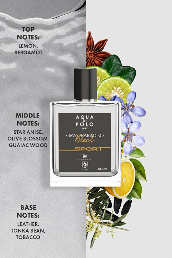 Gran Paradiso Black Sport 50 Ml Edp Erkek Parfüm Apcn000514