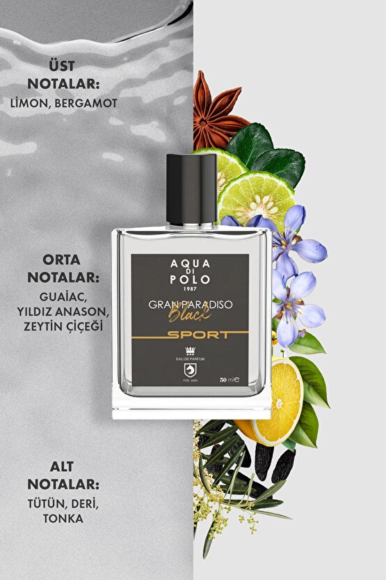 Gran Paradiso Black Sport 50 Ml Edp Erkek Parfüm Apcn000514