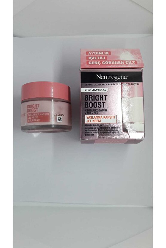 Bright Boost, Yaşlanma Karşıtı Jel Krem, 50ml ( 50 ml Sprey Kolanya Hediye)