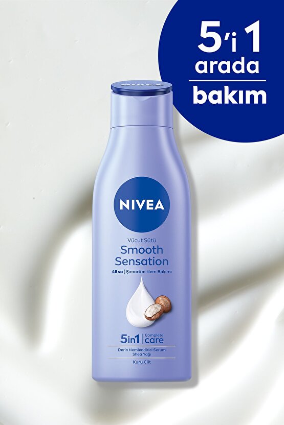 Derin Nemlendirici Vücut Sütü Smooth Sensation 250ml, Kuru Cilt, Shea Yağı, 48saat Nem, Yumuşak Cilt