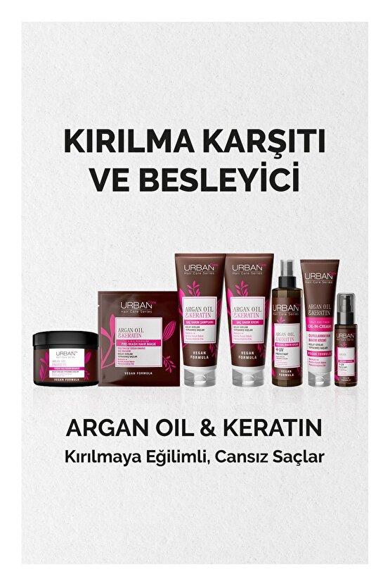 Argan Oil & Keratin Kolay Kırılan Yıpranmış Saçlara Özel Saç Bakım Şampuanı -vegan-450ml