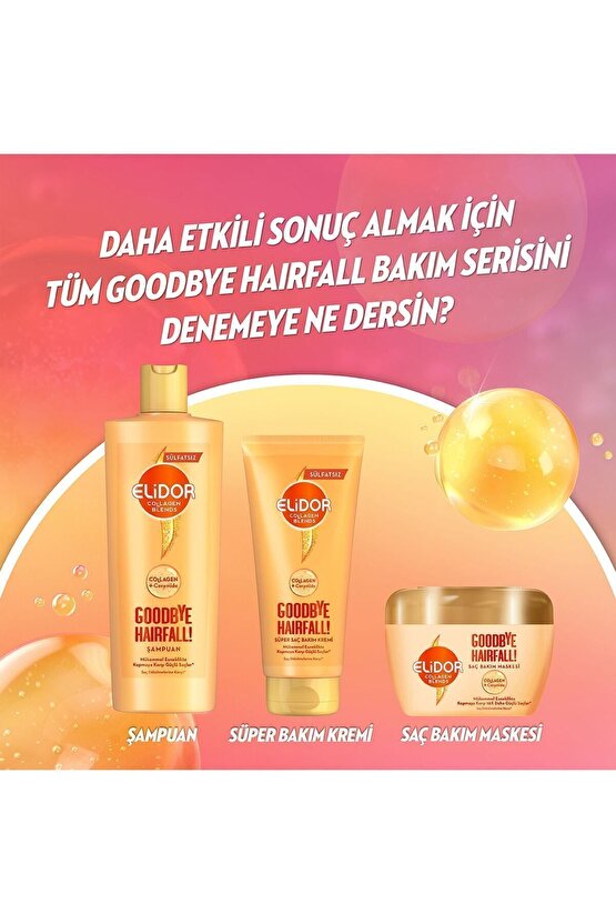 Collagen Blends Sülfatsız Saç Bakım Şampuanı Goodbye Hairfall Saç Dökülmelerine Karşı 350 ml