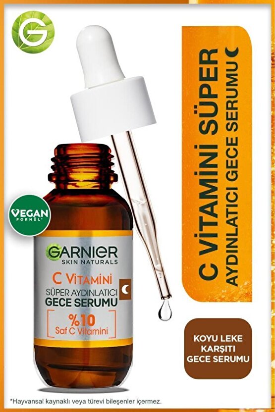 C Vitamini Süper Aydınlatıcı Gece Serumu 30 Ml