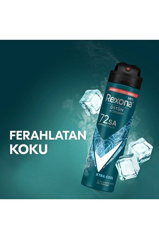 Men Erkek Sprey Deodorant Xtra Cool 72 Saat