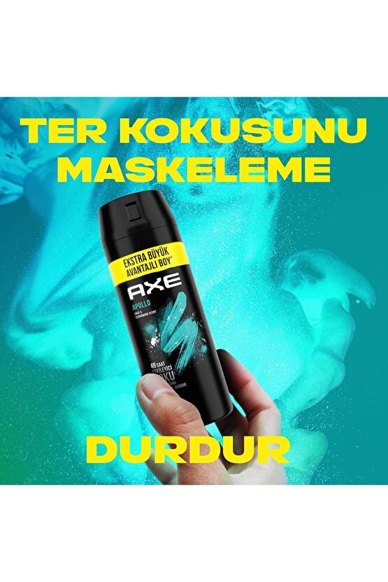 Erkek Sprey Deodorant Apollo 48 Saat Etkileyici Koku 200 ml X3