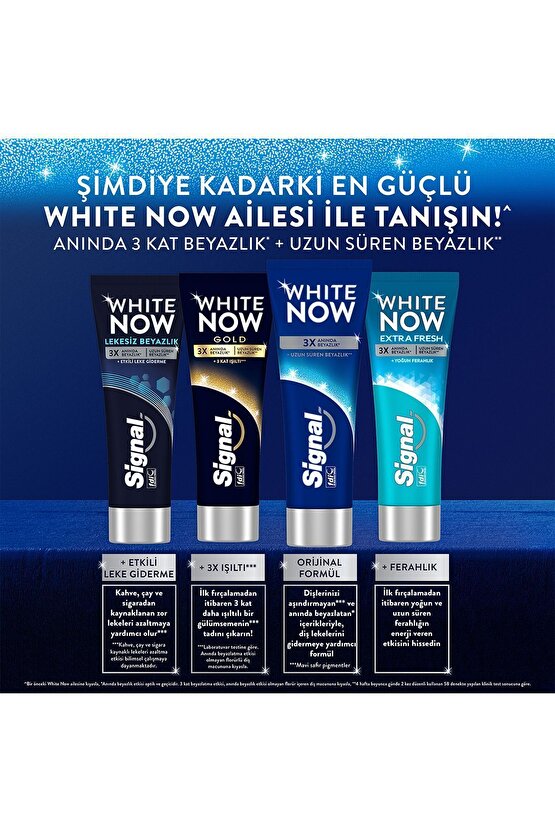 White Now Original Anında Beyazlatıcı Diş Macunu 75ml X4