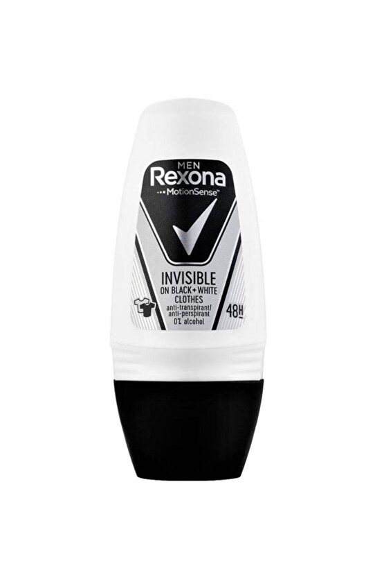 Men Invisible Black & White Roll On 50Ml