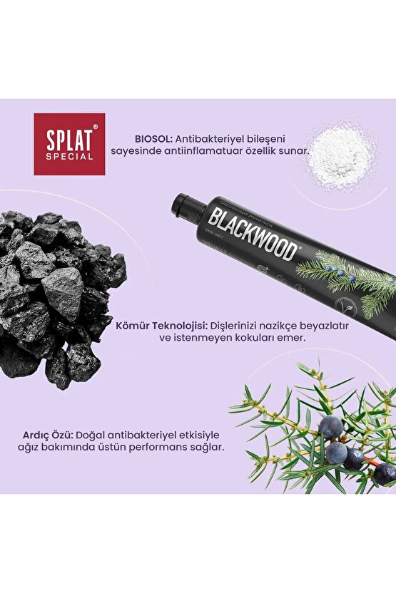 Blackwood Beyazlatıcı Siyah Diş Macunu 75 ml