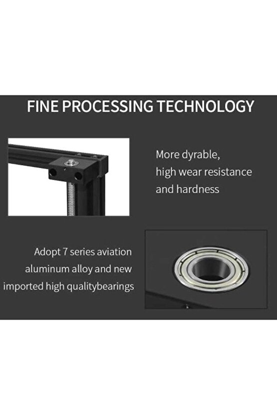 Ender 3 Serisi ve CR10 için Yükseltilmiş Z Ekseni Trapez Mil Tutucu