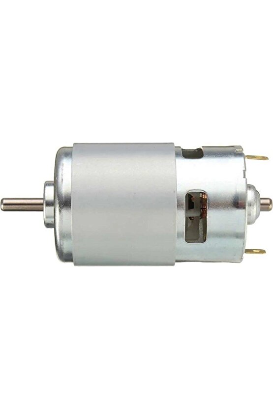 RS775 24V 3000 RPM Güçlü ve Dayanıklı Rulmanlı DC Motor | Hobi CNC, Matkap, Testere için