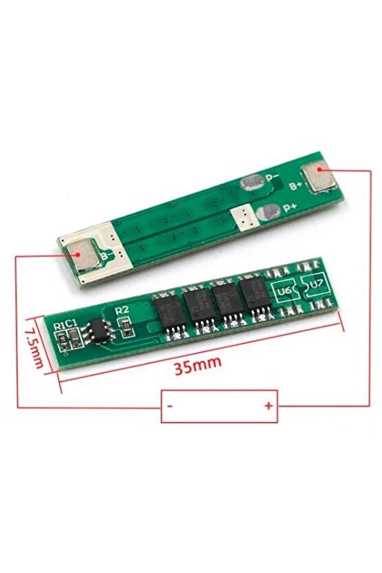 1s 10A 3,7V Bms Koruma Kartı Lityum Batarya 18650 Li-Ion Lipo Protection Module