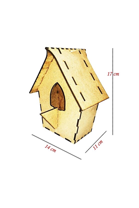 3d Ahşap Boyama Maketi Kuş Evi Maket Etkinlik Oyunu