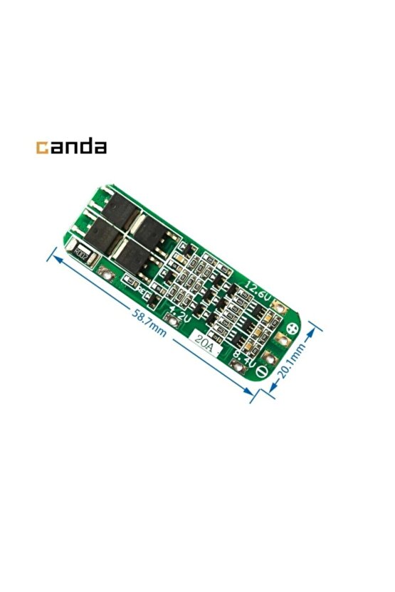 3s 20a 11.1v Pil Koruma Balans Kartı 18650 Lityum Li-ion Batarya