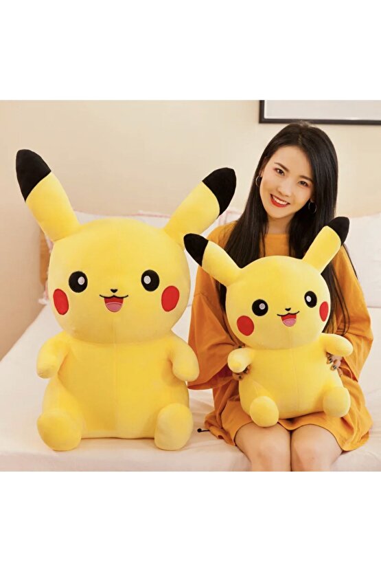 Büyük boy Pokemon Pikachu peluş dolması oyuncaklar japonya film Pikachu karikatür 50 cm