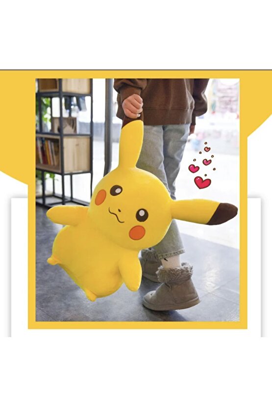 Büyük boy Pokemon Pikachu peluş dolması oyuncaklar japonya film Pikachu karikatür 50 cm