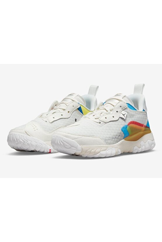 Jordan Delta 2 White Multi-Color Mismatch Erkek Sneaker