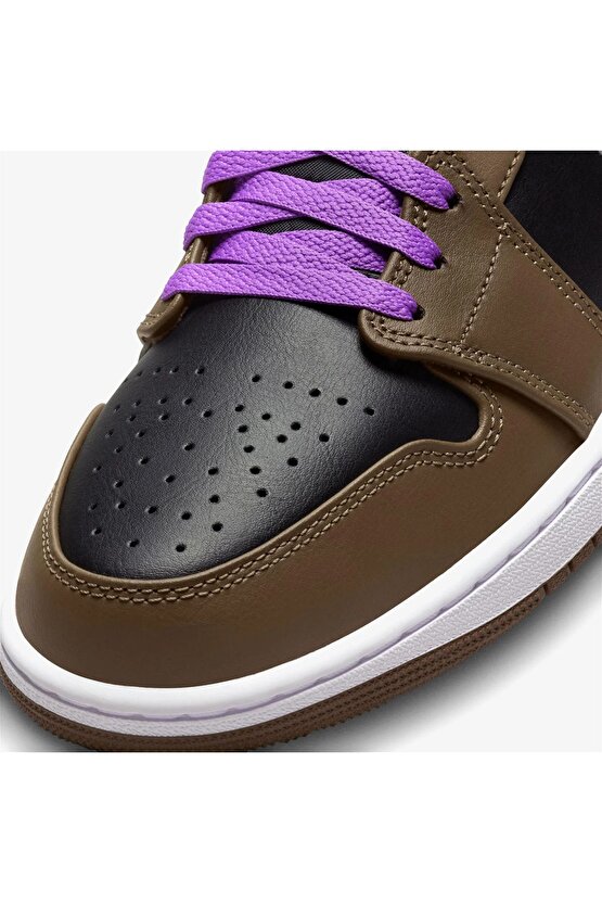 Air Jordan 1 Mid Purple Mocha Erkek Sneaker