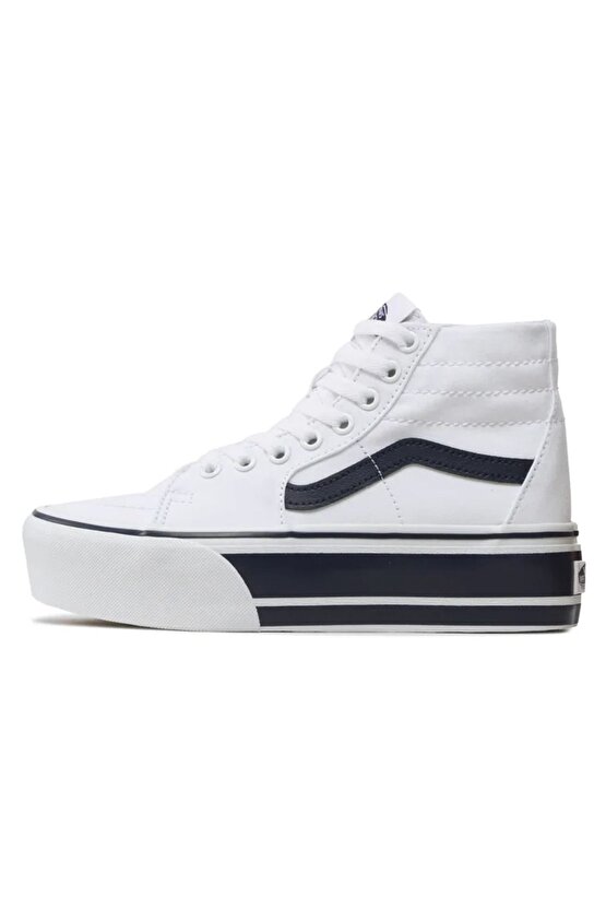 SK-8 Hi Tapered Beyaz Platform Topuk Sneaker