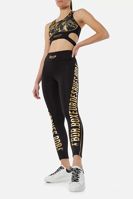 Lettering Printed Leggings