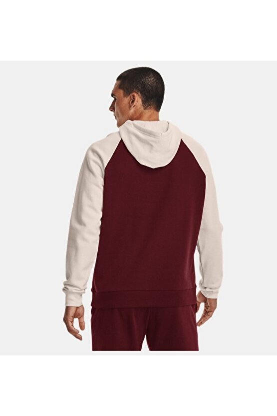 Erkek Ua Rival Fleece Wordmark Colorblock Kapüşonlu Üst 1373363-690