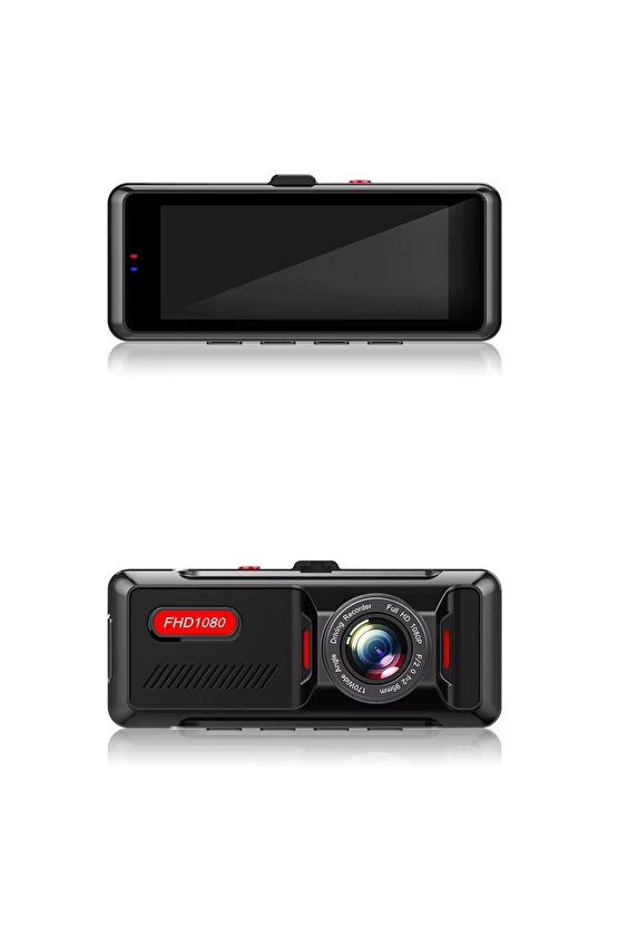 ARAÇ İÇİ KAMERA 1080P GERİ GÖRÜŞ KAMERALI KAYIT CİHAZI CAR DVR DASH CAM