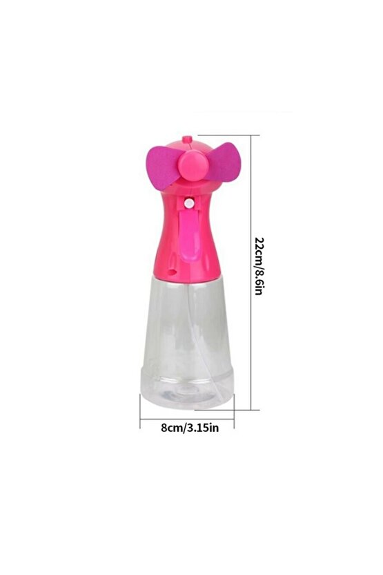 SULU FAN VANTİLATÖR SERİNLETİCİ MİNİ KLİMA YÜZ SOĞUTMA FANI 350 ML SU TANKI PİLLİ WATER SPRAY FAN