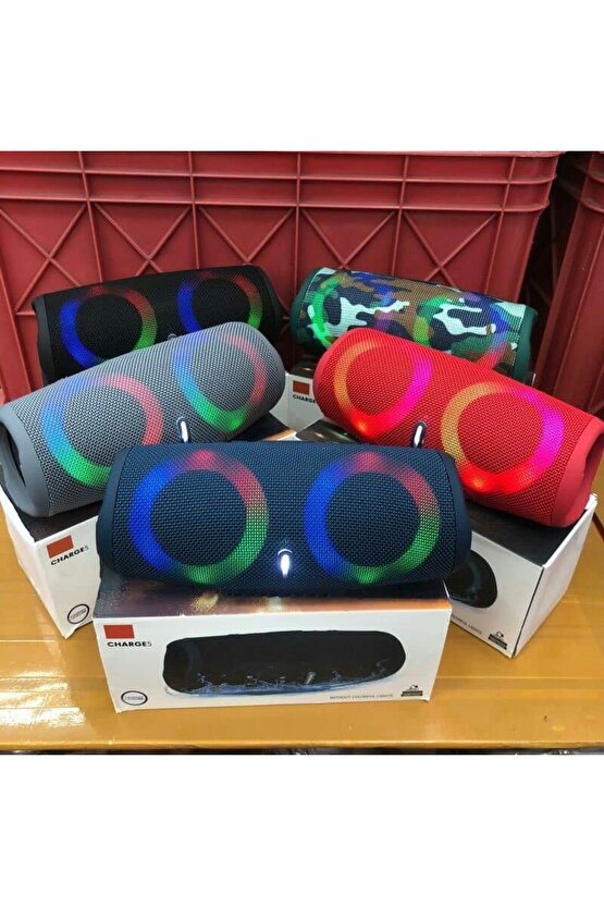 CHARGE5 BLUETOOTH SPEAKER ŞARJLI TAŞINABİLİR KABLOSUZ HOPARLÖR SD KART USB AUX FM RADYO