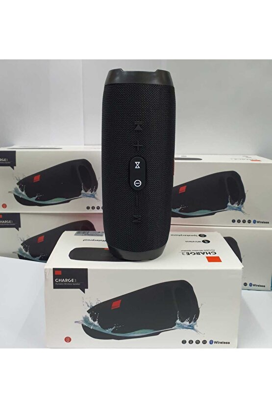 CHARGE3 BLUETOOTH SPEAKER KABLOSUZ ŞARJLI TAŞINABİLİR HOPARLÖR SD KART USB AUX GİRİŞLİ