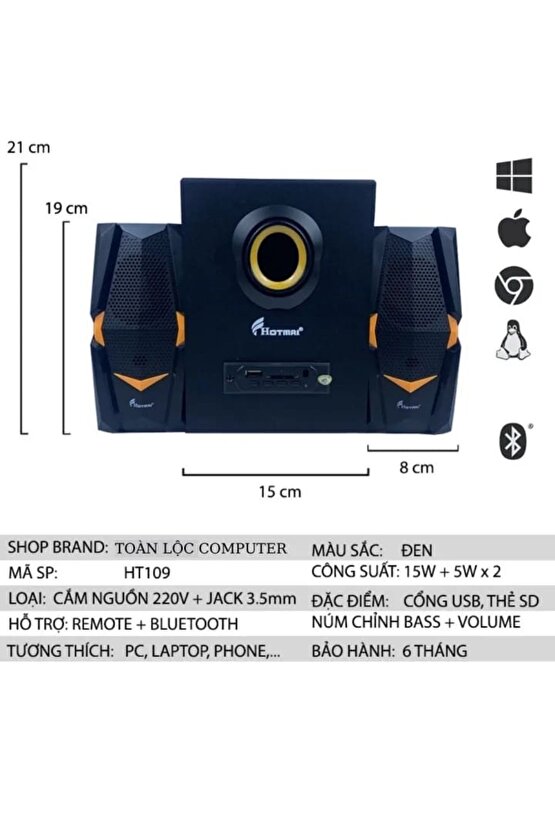 LED Işıklı Bluetooth Hoparlör - mükemmel Oyun Film Partisi Multimedya 2.1 Subwoofer Hoparlör Sistemi