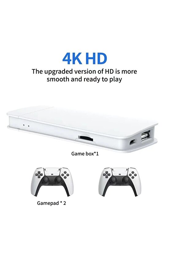 HD 4K OYUN KONSOLU 2.4GHZ TV GAME PAD WİRELESS OYUN KOLU ÇİFT KOL TV OYUN KONSOLU