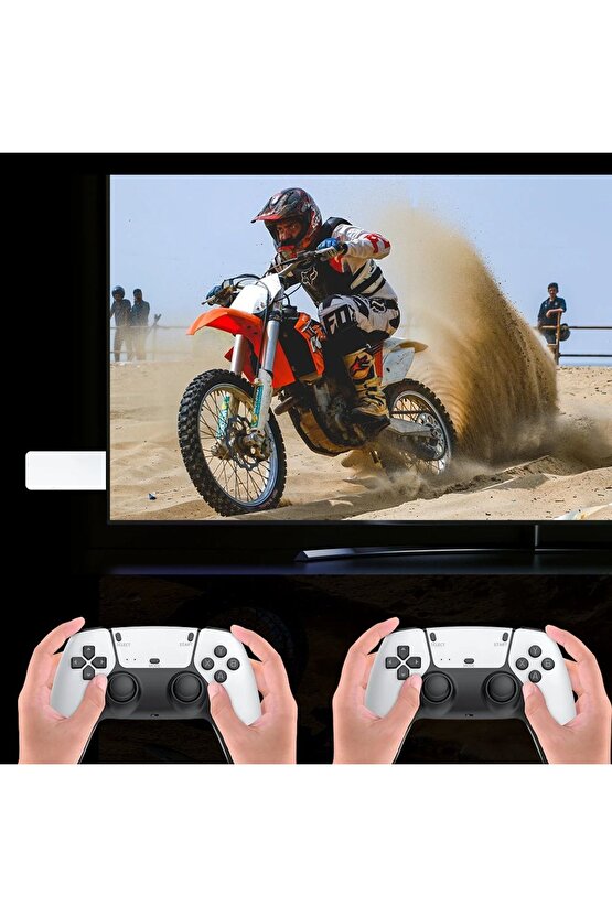 HD 4K OYUN KONSOLU 2.4GHZ TV GAME PAD WİRELESS OYUN KOLU ÇİFT KOL TV OYUN KONSOLU