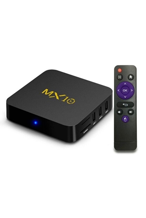 4k Ultra Hd Android Tv Box Mx10 Ram:1gb Rom:8gb Android Media Player