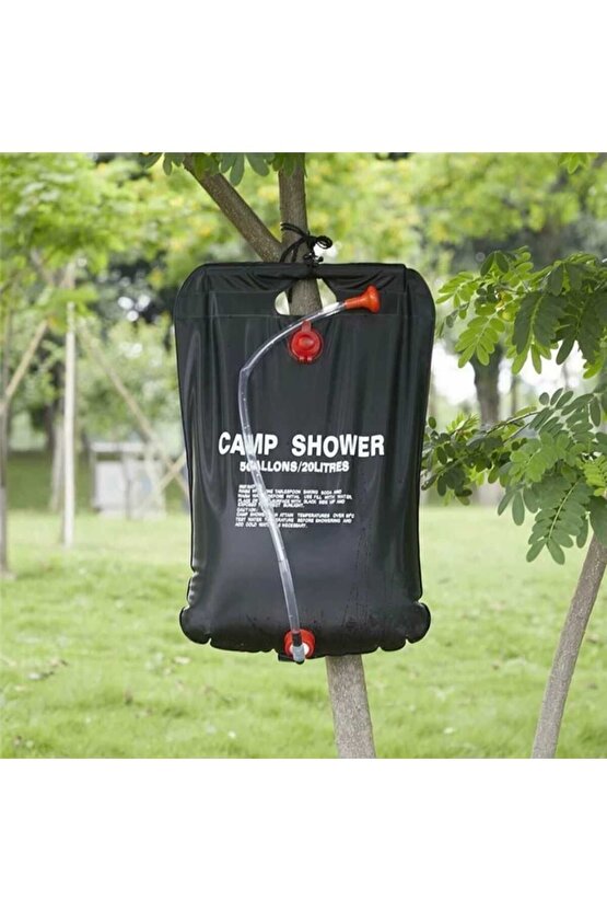 CAMP SHOWER 20L DUŞ ÇANTASI AÇMA KAPAMA MUSLUKLU DUŞ BAŞLIKLI KAMP SU ÇANTASI