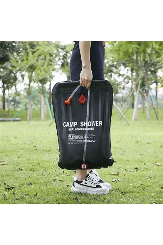 CAMP SHOWER 20L DUŞ ÇANTASI AÇMA KAPAMA MUSLUKLU DUŞ BAŞLIKLI KAMP SU ÇANTASI