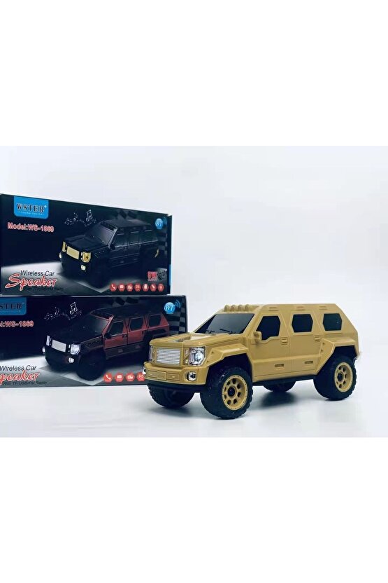 Ws-1869 Jeep Oto Tasarımlı Bluetooth Hoparlör Sd Kart Usb Fm Radyolu Kablosuz Speaker