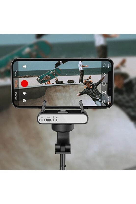 Isteady Q El Gimbal Sabitleyici Selfie Stick Çubuğu Ayarlanabilir Tripod Akıllı Telefon Için Uyumlu