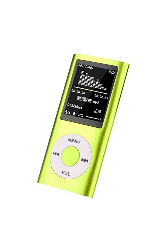 Mp3 Çalar Ses Kayıt Fm Radyo Sd Kart Girişli Mp4 Player 1.8 Inç Renkli Ekran