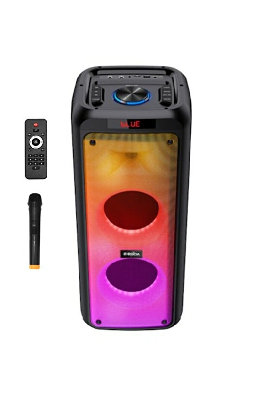 Mikrofonlu Karaoke Hoparlör Taşınabilir Bluetooth Speaker Partybox Büyük Boy Ses Sistemi