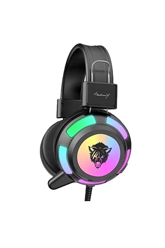 Rgb Led Işıklı Oyuncu Kulaklığı Profesyonel Gaming Headset Mikrofonlu Oyun Kulaklık V8