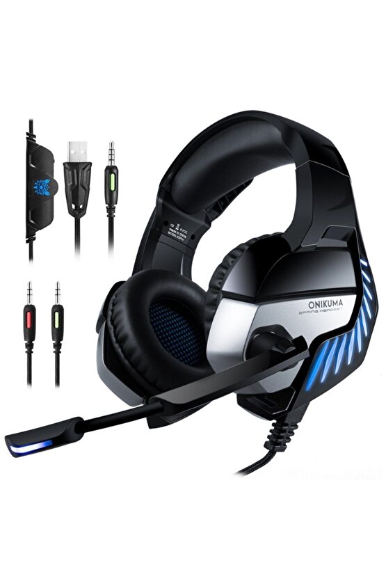 Led Işıklı Oyuncu Kulaklığı Pcps4tvtelefon Uyumlu Mikrofonlu Gaming Headphone