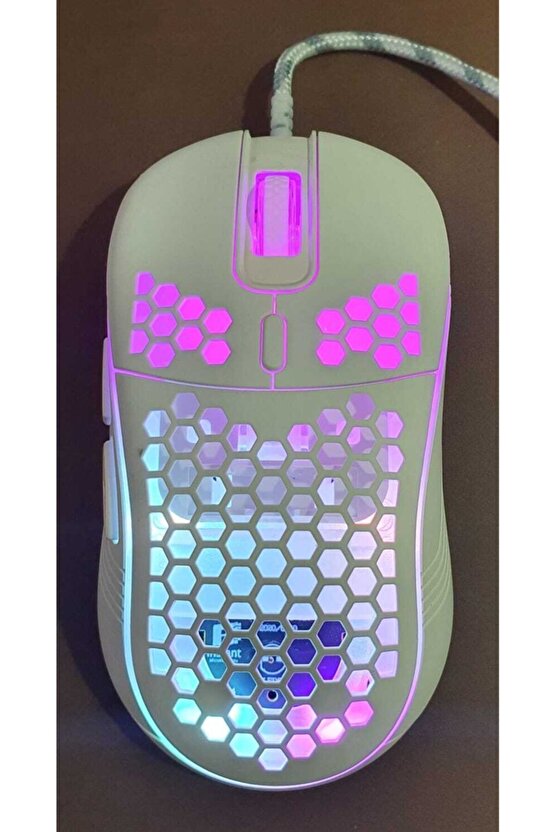 Rgb Led Işıklı Oyuncu Mouse Gaming 800-2400 Dpi 0 Oyun Mouse Mat Siyah En Yeni 440583