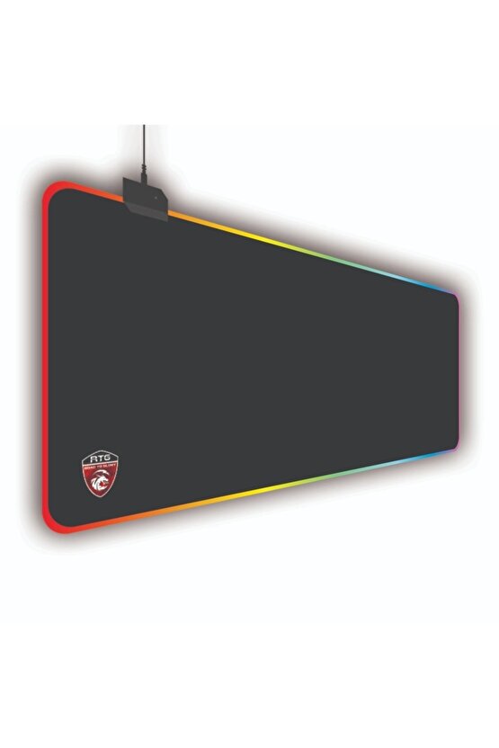 Rgb Led Işıklı Gaming Mousepad Xl 80cm X 30 Cm Büyük Boy Kaymaz Taban Oyuncu Mouse Pad