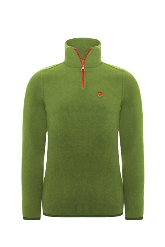 Polarline Erkek 14 Fermuar Sweatshirt Yeşil (Hztp19020-ysl)