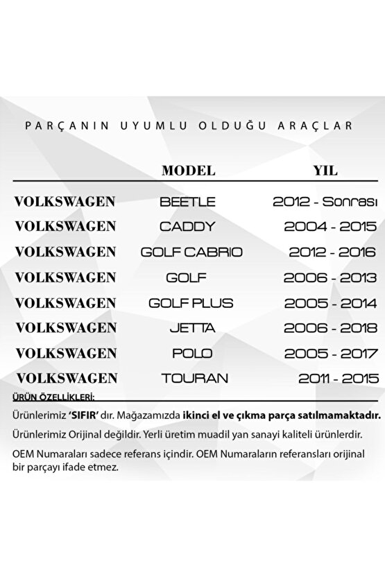 Audi, Seat, Skoda Volkswagen Için Hava Alma Çek Valfi