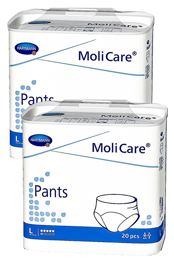 Molicare Pants Emici Külot 6 Damla Large 20li 2 Paket 40 Adet