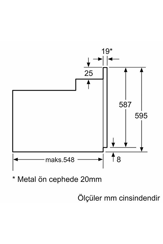 İq300 Ankastre Fırın 60 X 60 Cm Inox